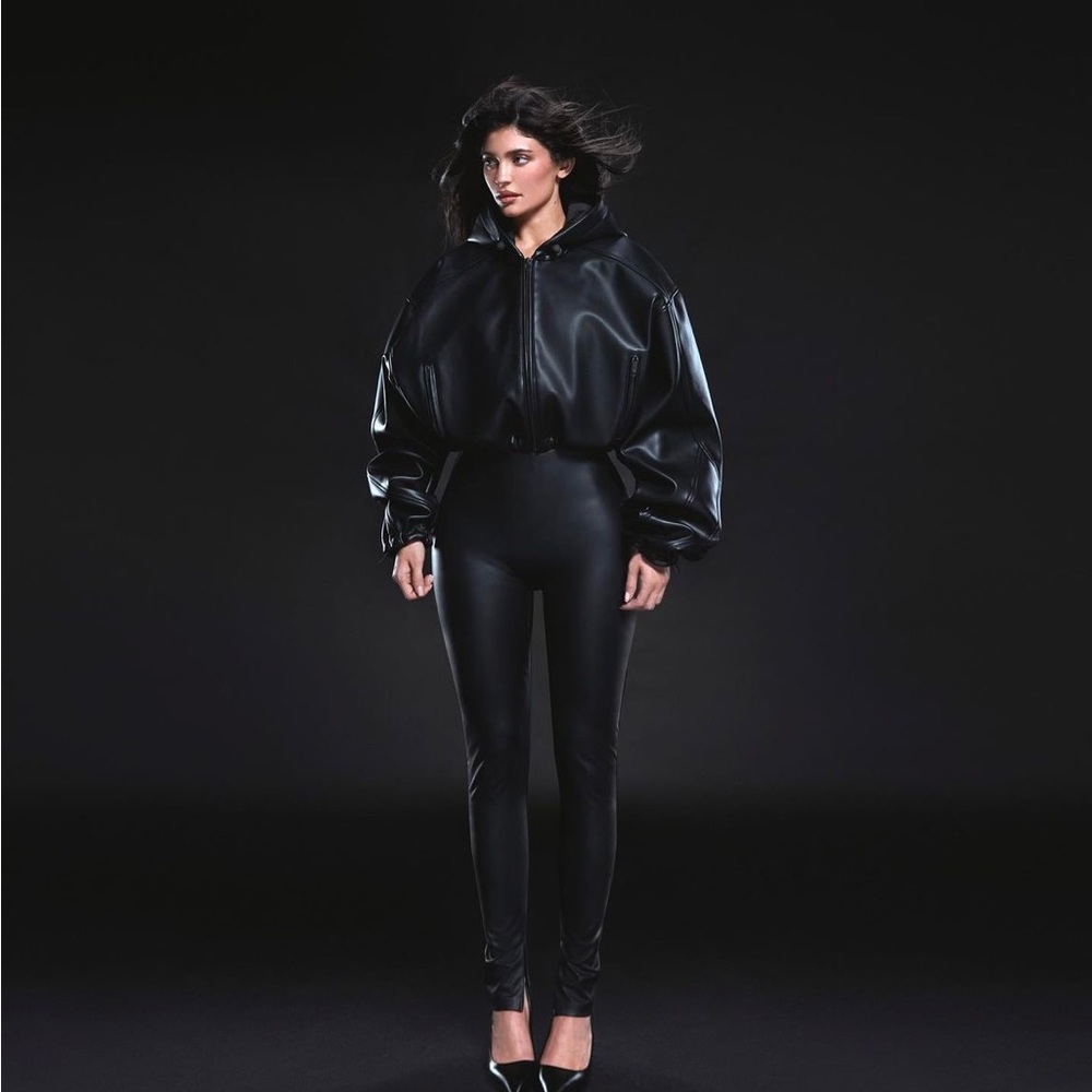 KHY Cropped faux leather Jacket